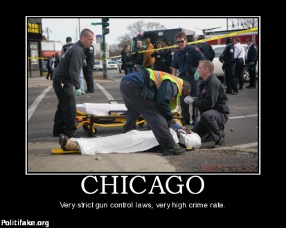 True fact about gun control. Chicago, very strict gun laws, very high crime rate.