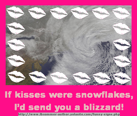 If kisses were snowflakes, I'd send you a blizzard!